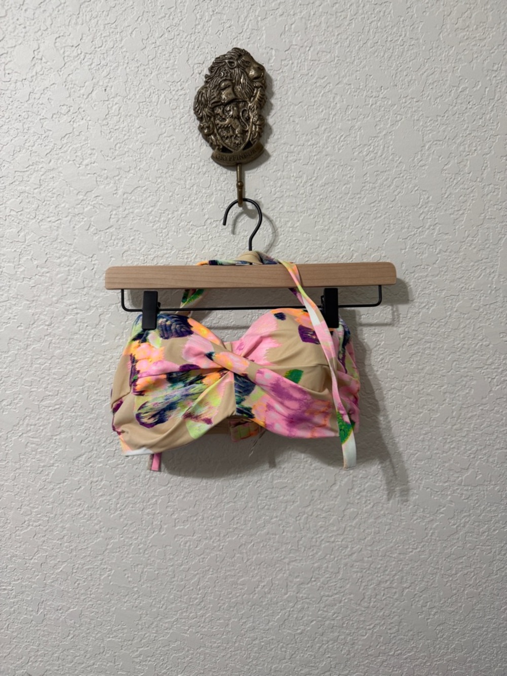 Victoria's Secret Pastel Floral Tie-Front Bikini Top